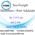 Fret de Shenzhen Port maritime Transports maritimes au Port Adelaide